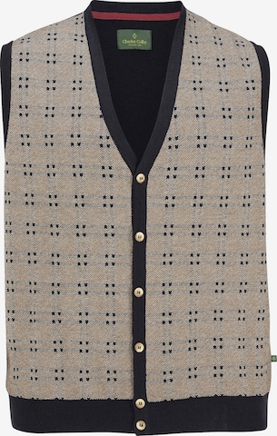 Charles Colby Vest 'Duke Issur' in Beige: front