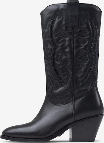 BRONX Cowboy Boots 'La-Titude' in Black: front