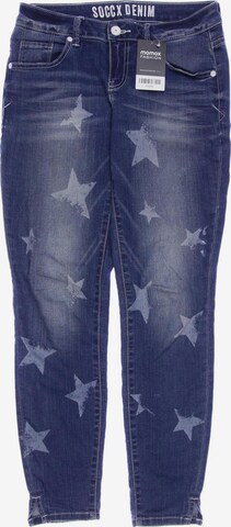 Soccx Jeans in 27 in Blue: front