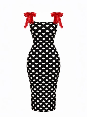 Elena Athanasiadou Cocktailmekko 'POLKA' värissä musta