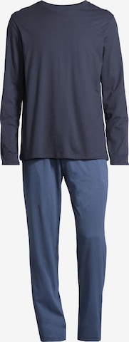 SCHIESSER Pyjama lang 'Night & Home' in Blauw: voorkant