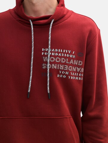 TOM TAILOR Sweatshirt in Rood