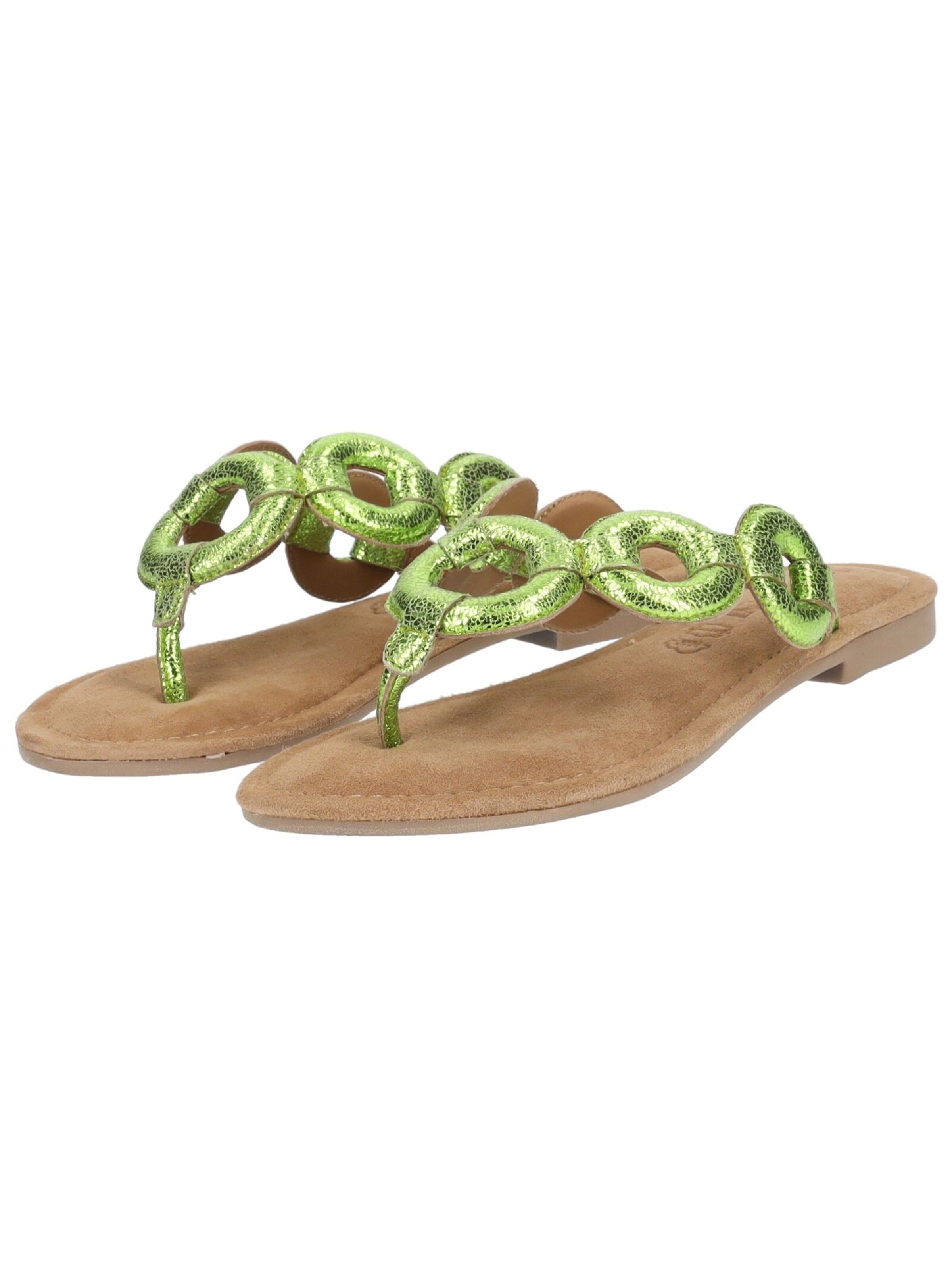 Tongs LAZAMANI en vert