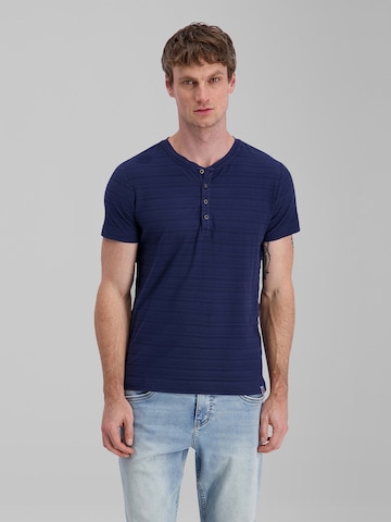 TIMEZONE T-Shirt 'Henley' in Blau: Vorderseite