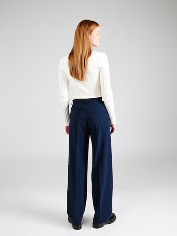 Loosefit Pantalon à plis 'Vilja' Soft Rebels en bleu : devant