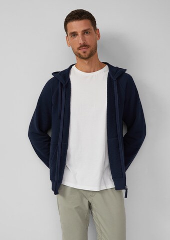 Veste de survêtement s.Oliver en bleu : devant