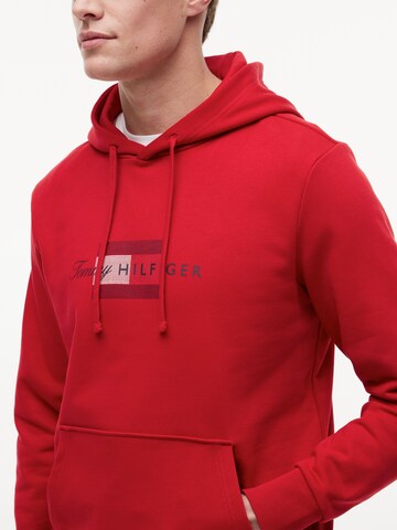 TOMMY HILFIGER Collegepaita 'SCRIPT' värissä punainen