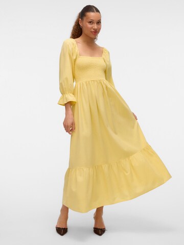 VERO MODA Jurk in Geel