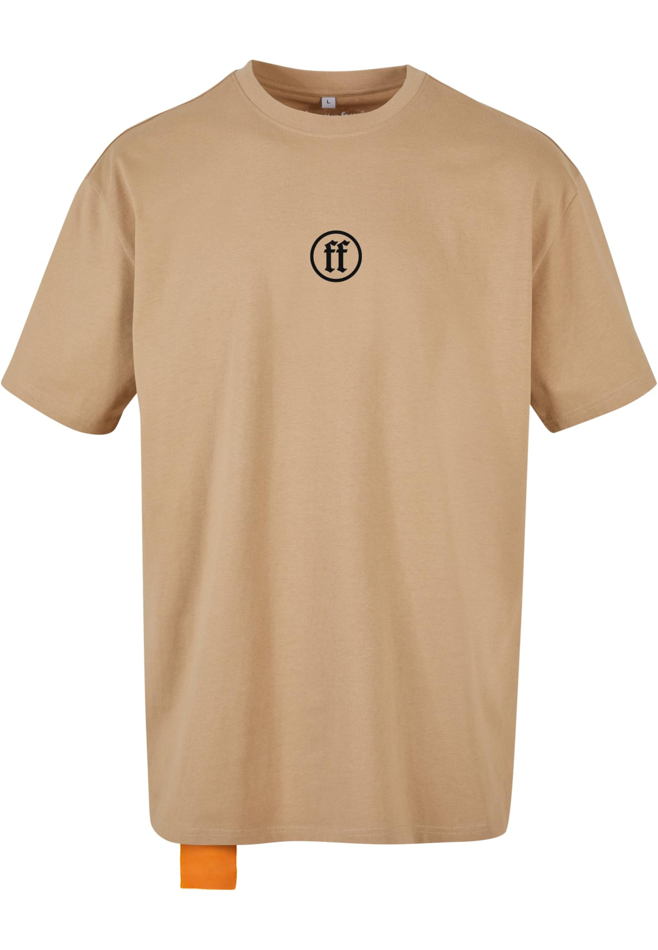 Forgotten Faces Тениска в бежово: отпред