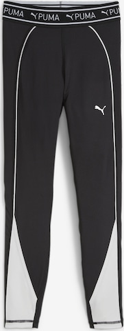 PUMA Skinny Workout Pants in Black: front