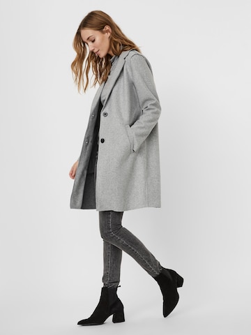 VERO MODA Between-Seasons Coat 'Paula' in Grey