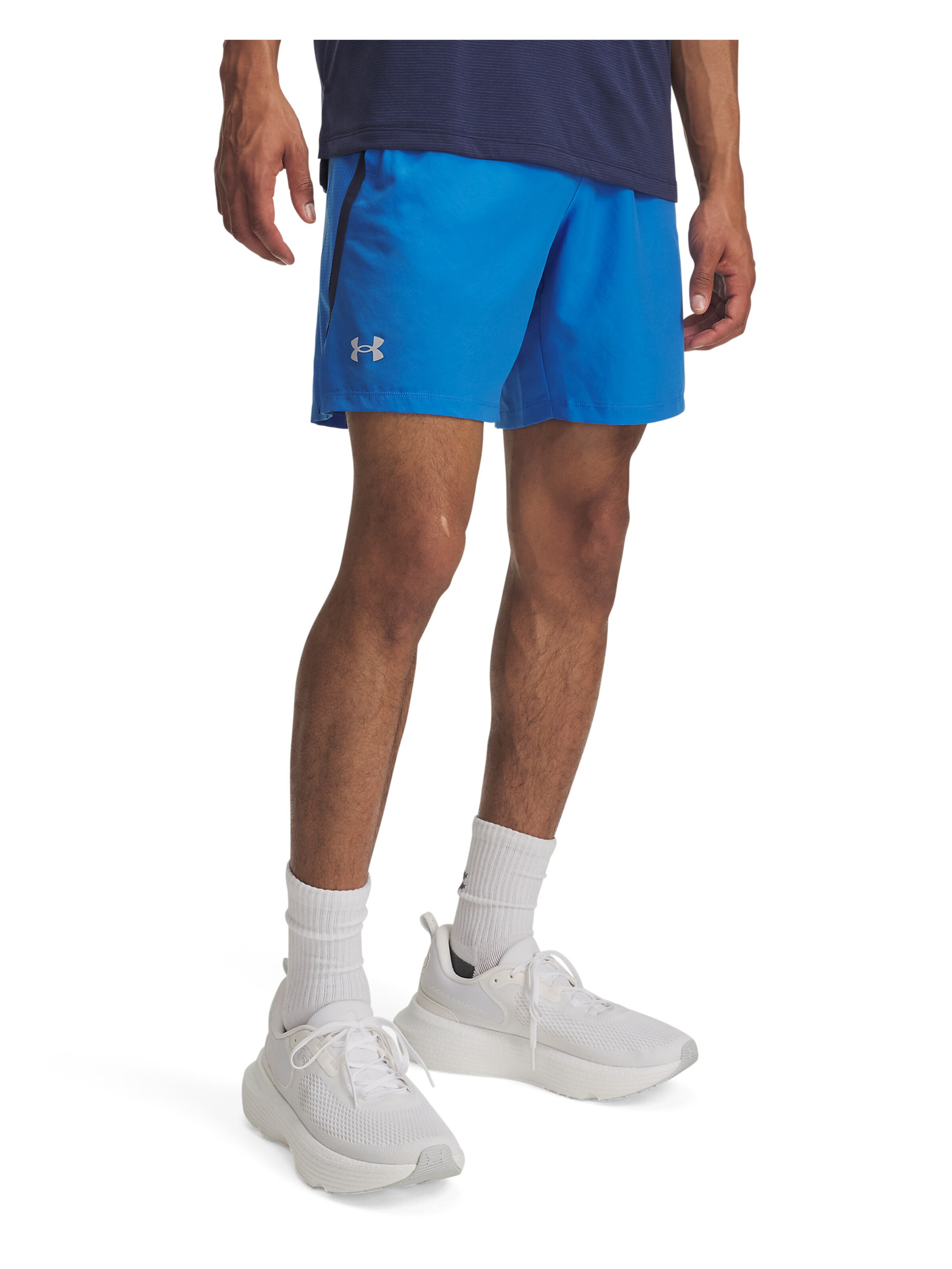 UNDER ARMOUR Regular Sportbroek 'Launch 7' in Blauw: voorkant