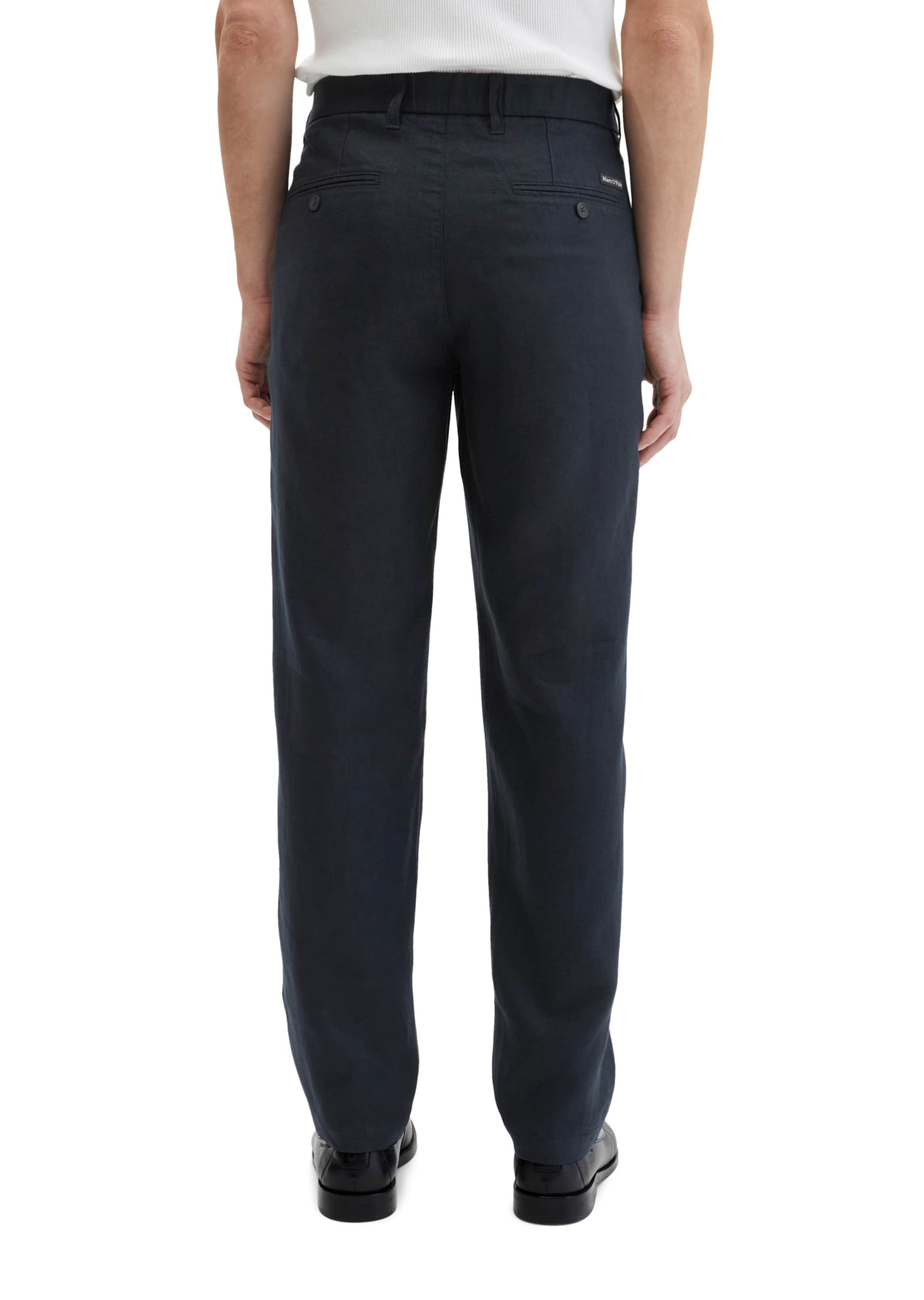 Marc O'Polo Tapered Pleat-front trousers 'Osby' in Blue