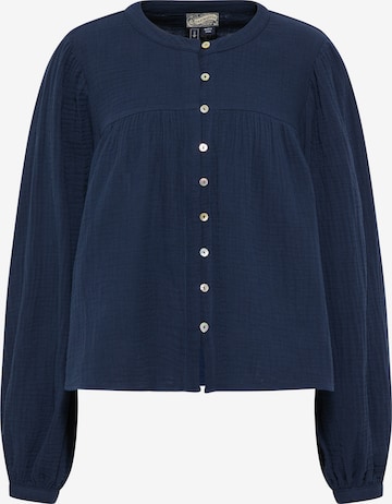 DreiMaster Vintage Blouse in Blue: front