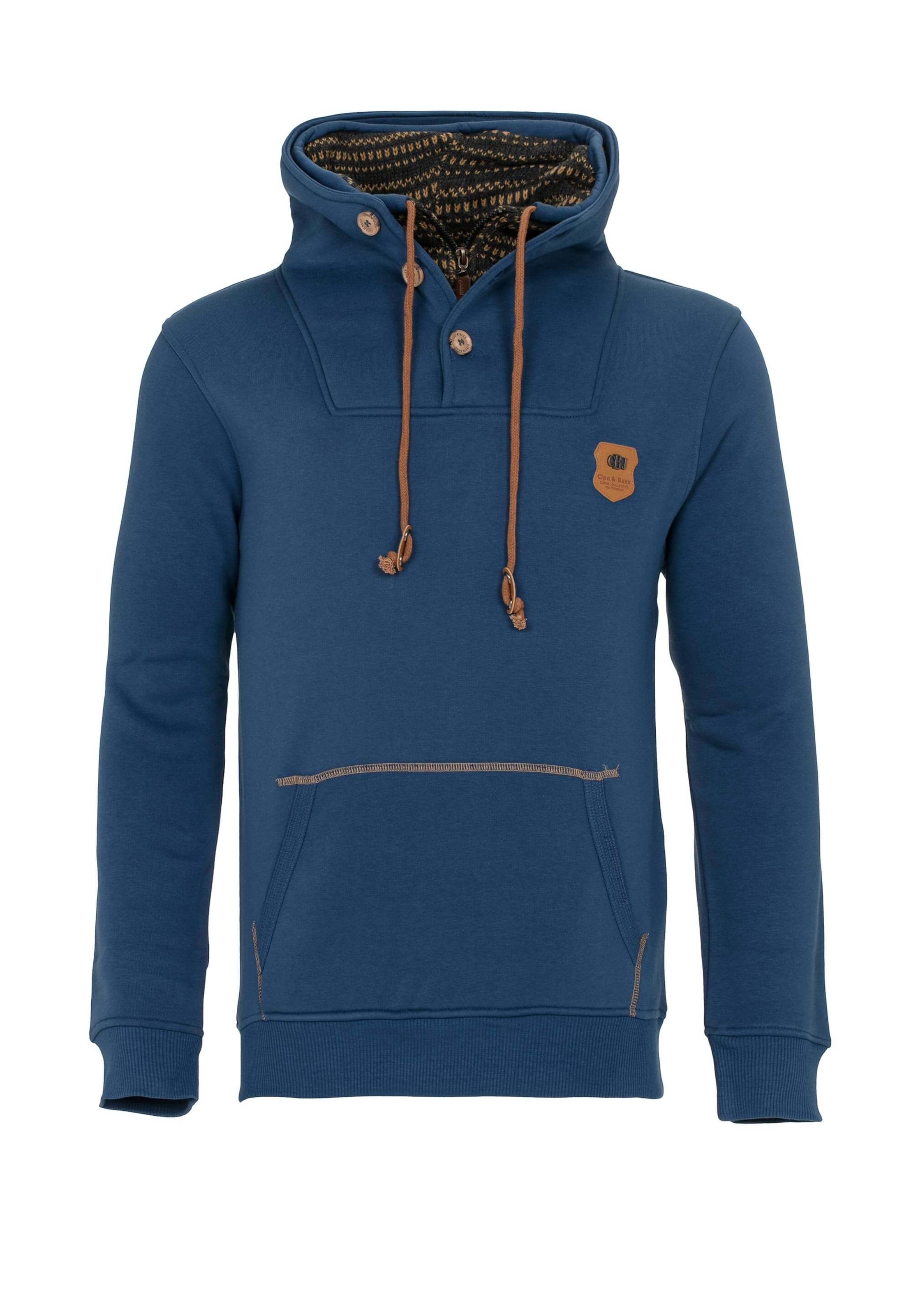 CIPO & BAXX Sweatshirt 'Fusion' in Blauw: voorkant