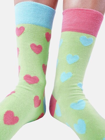 UNABUX Socks ' GRUMBLE IN THE JUNGLE ' in Green