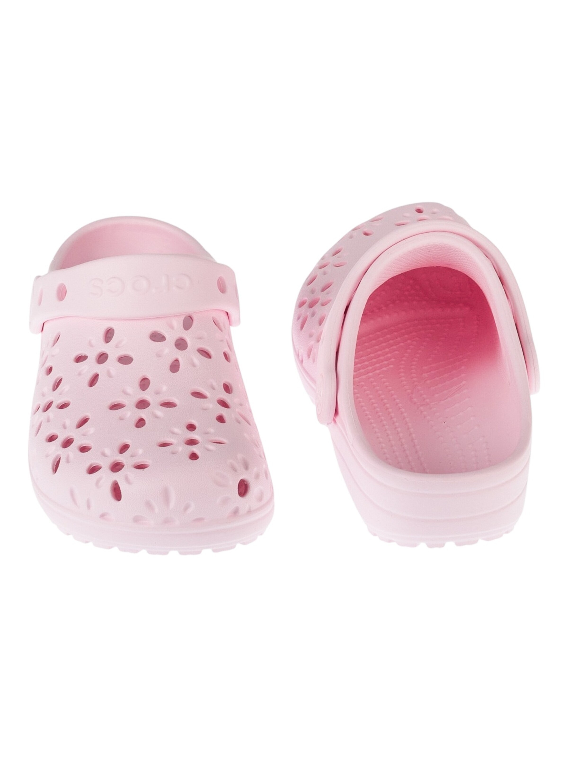Crocs Sandal 'Crocs Classic Floral Cut Out Clog Kids' in Pink