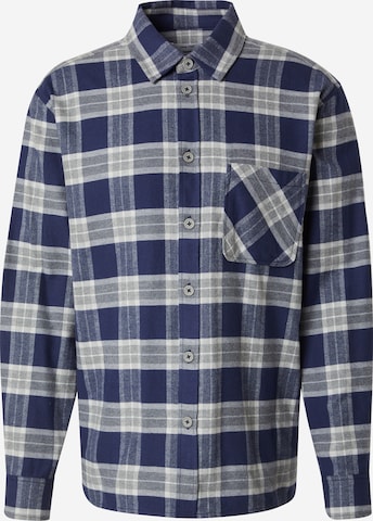 DAN FOX APPAREL - Ajuste regular Camisa 'Lasse' en azul: frente