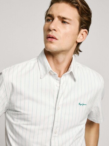 Coupe regular Chemise 'Alvaro' Pepe Jeans en blanc
