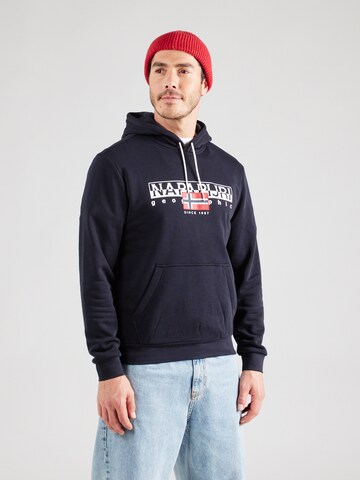 NAPAPIJRI Sweatshirt 'B-AYLMER' in Zwart: voorkant