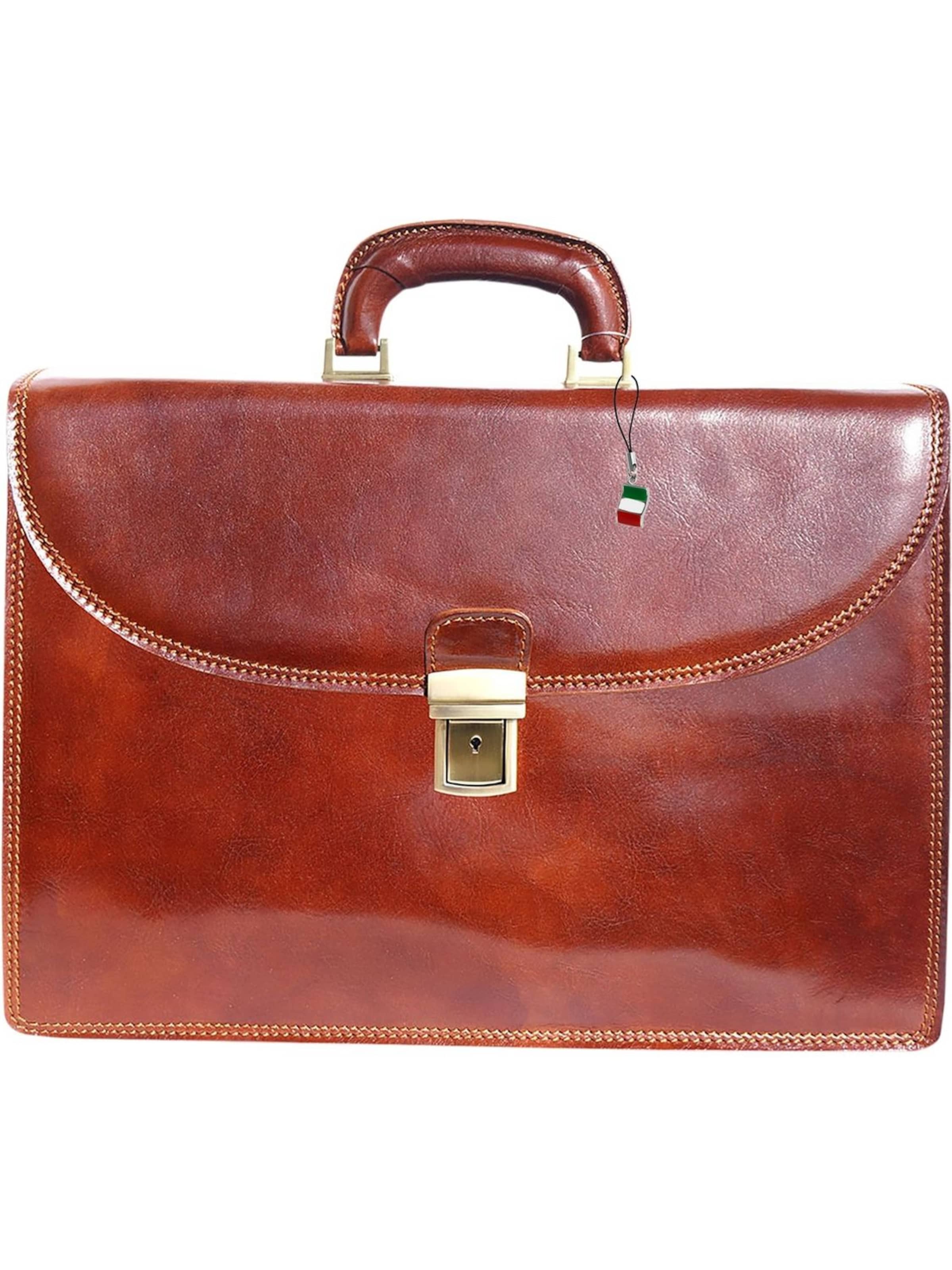 Florence Messenger in Brown: front