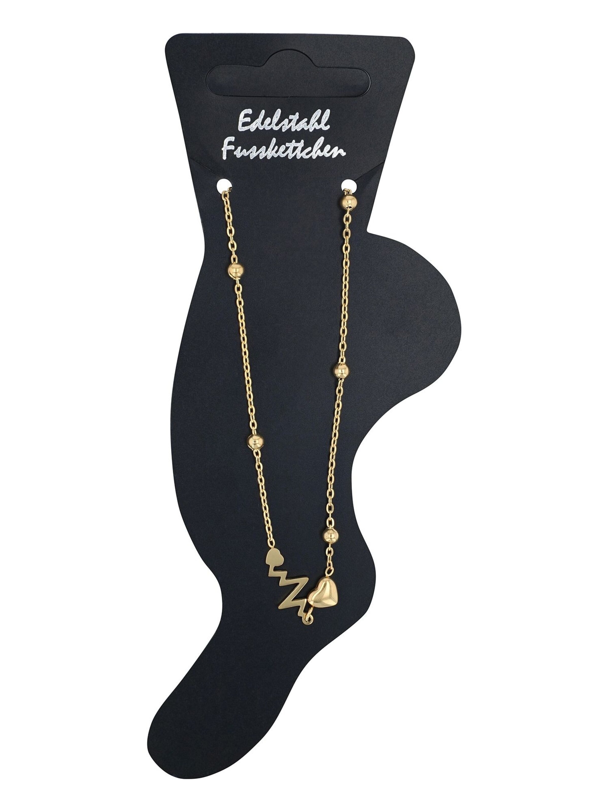 Akzent Foot Jewelry 'Briar, goldfarbig, Ionenplattierung' in Gold: front