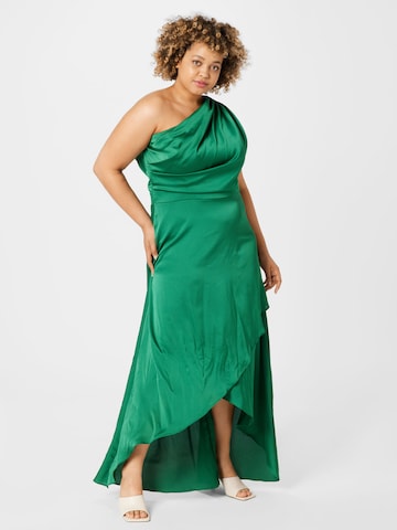 Robe de soirée 'DELALI' TFNC Plus en vert : devant