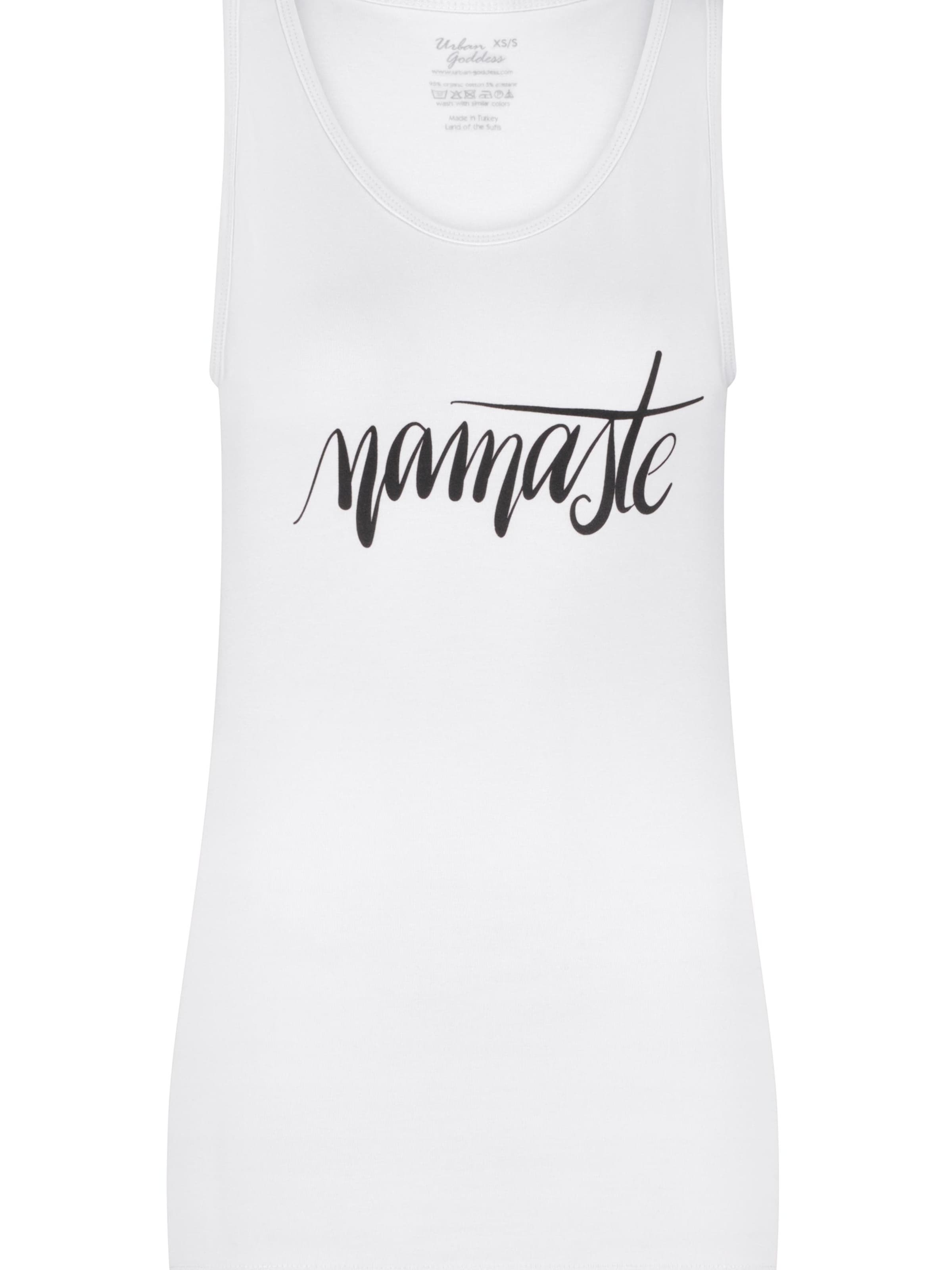 Urban Goddess Yoga & Activewear Sports Top 'Namaste Core Yoga & Pilates' in Off white, Item view