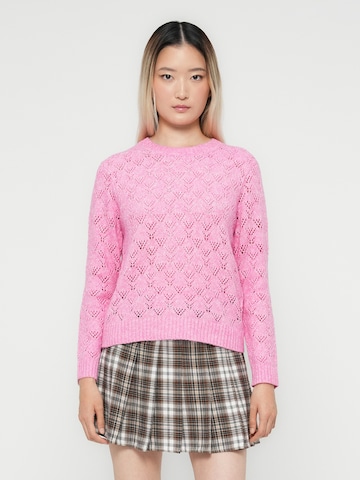 Pull-over 'JDYAMANDA' JDY en rose : devant