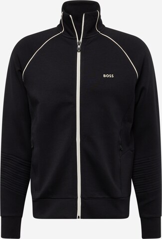 BOSS Sweatvest 'Skaz 1' in Zwart: voorkant