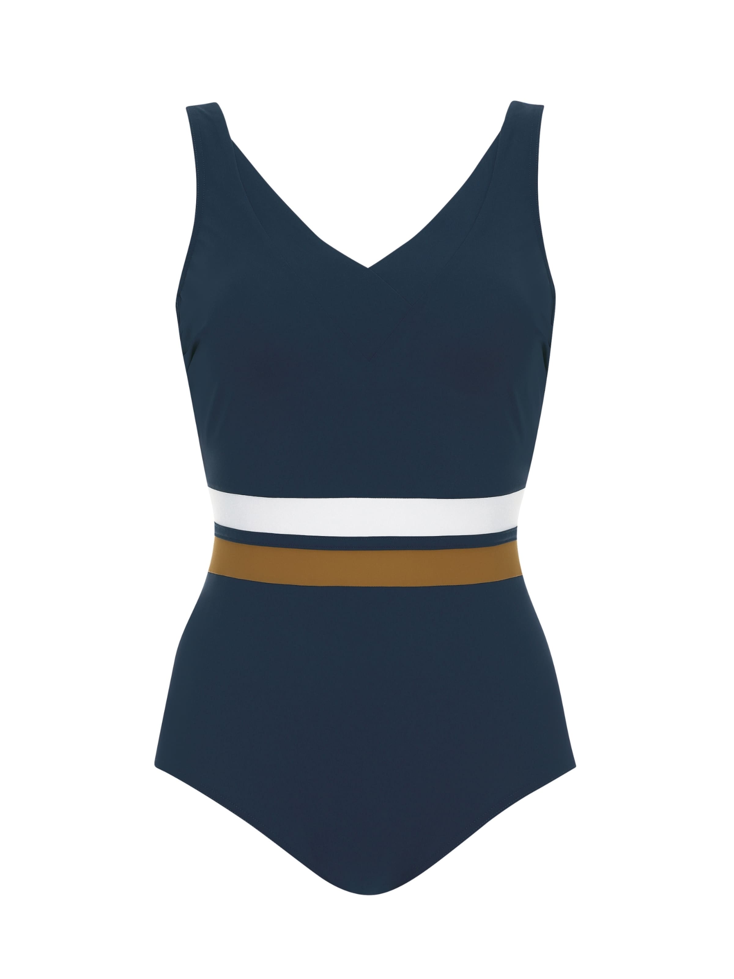 SUNFLAIR Bustier Badedragt i blå: forside