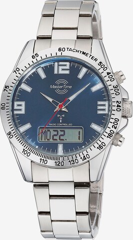 Master Time Analog Watch in Silver: front