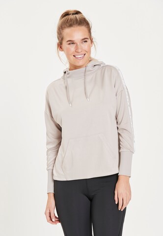 Athlecia Athletic Sweatshirt 'Sella W' in Brown: front