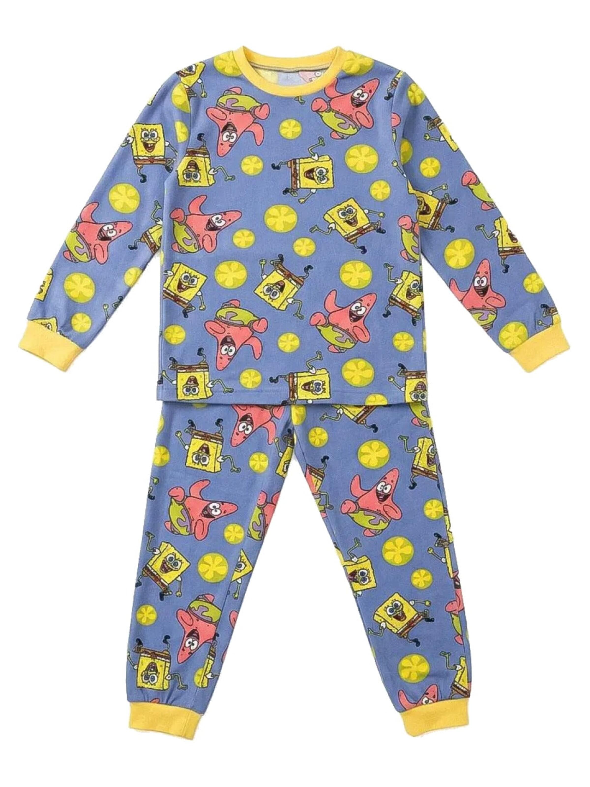 Nickelodeon Pajamas 'SpongeBob en Patrick Ster' in Blue: front