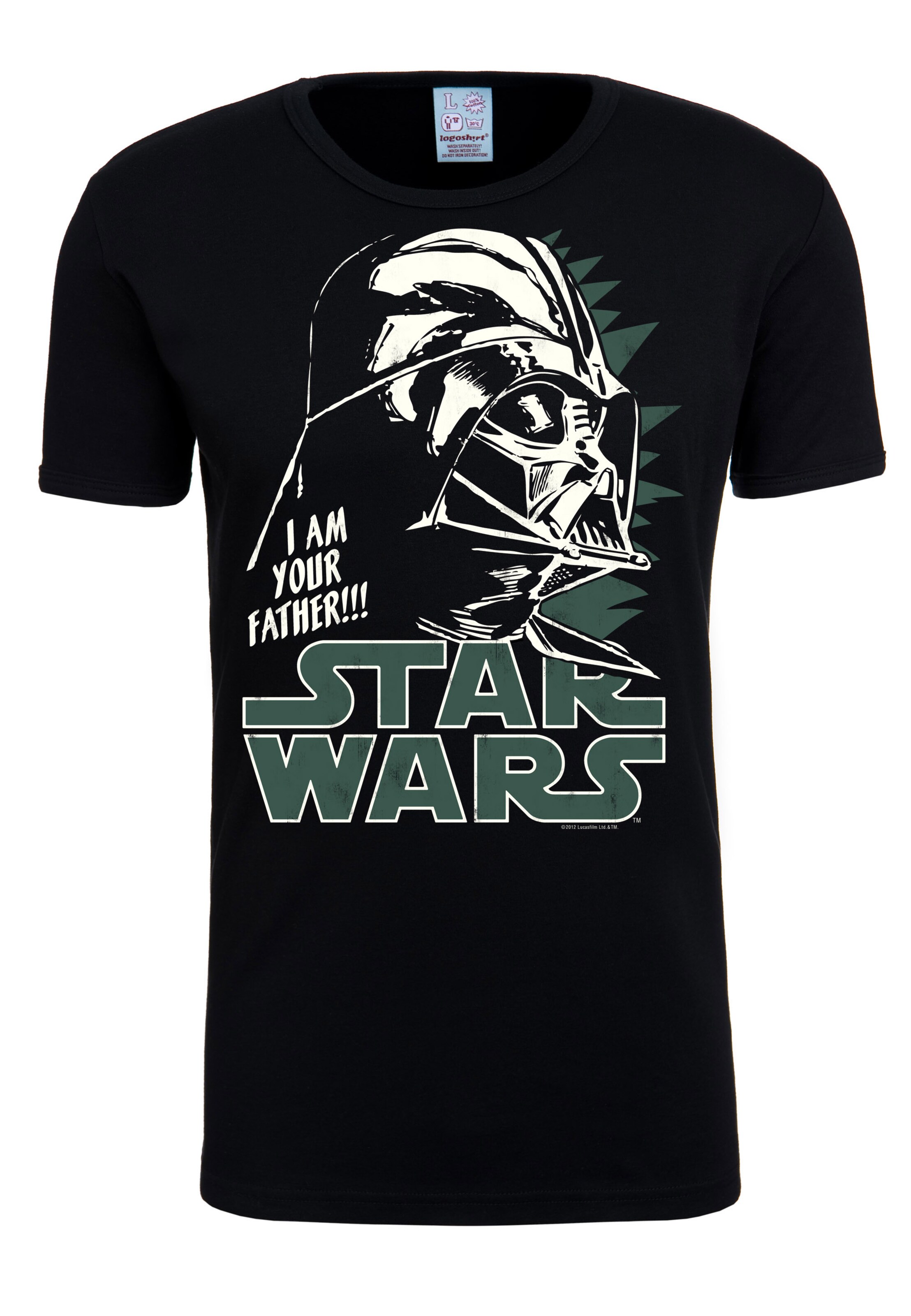 LOGOSHIRT T-Shirt 'Star Wars' in Schwarz: Vorderseite
