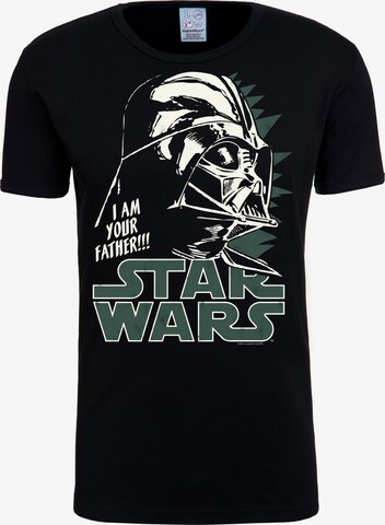 LOGOSHIRT T-Shirt 'Star Wars' in Schwarz: predná strana