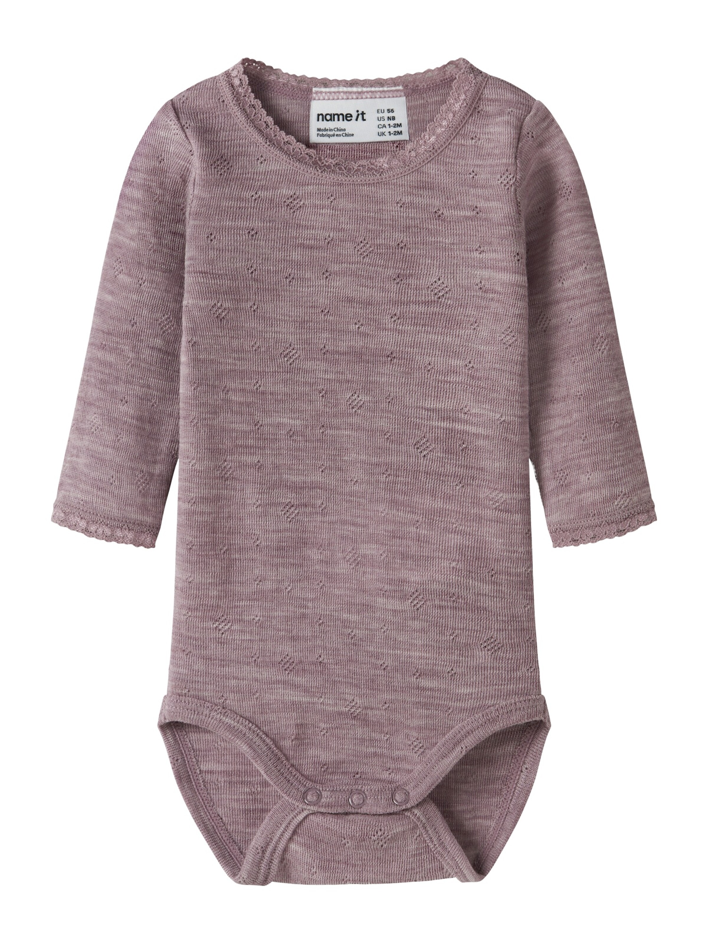 NAME IT Romper/bodysuit 'NBFWANG' in Purple: front