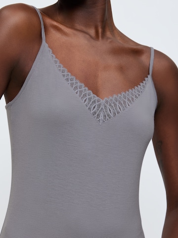 TRIUMPH Pajama shirt ' Aura Spotlight Camisole ' in Grey