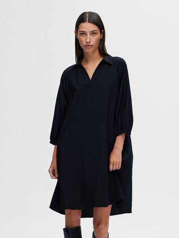 Robe SELECTED FEMME en noir : devant