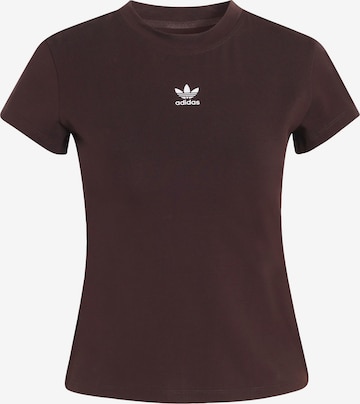ADIDAS ORIGINALS T-Shirt 'Essentials' in Braun: Vorderseite