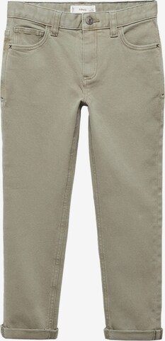 MANGO KIDS Slimfit Broek 'PERU5' in Groen: voorkant