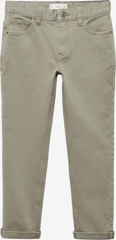 MANGO KIDS Slimfit Kalhoty 'PERU5' – zelená: přední strana