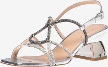 Baldinini Strap Sandals in Silver: front