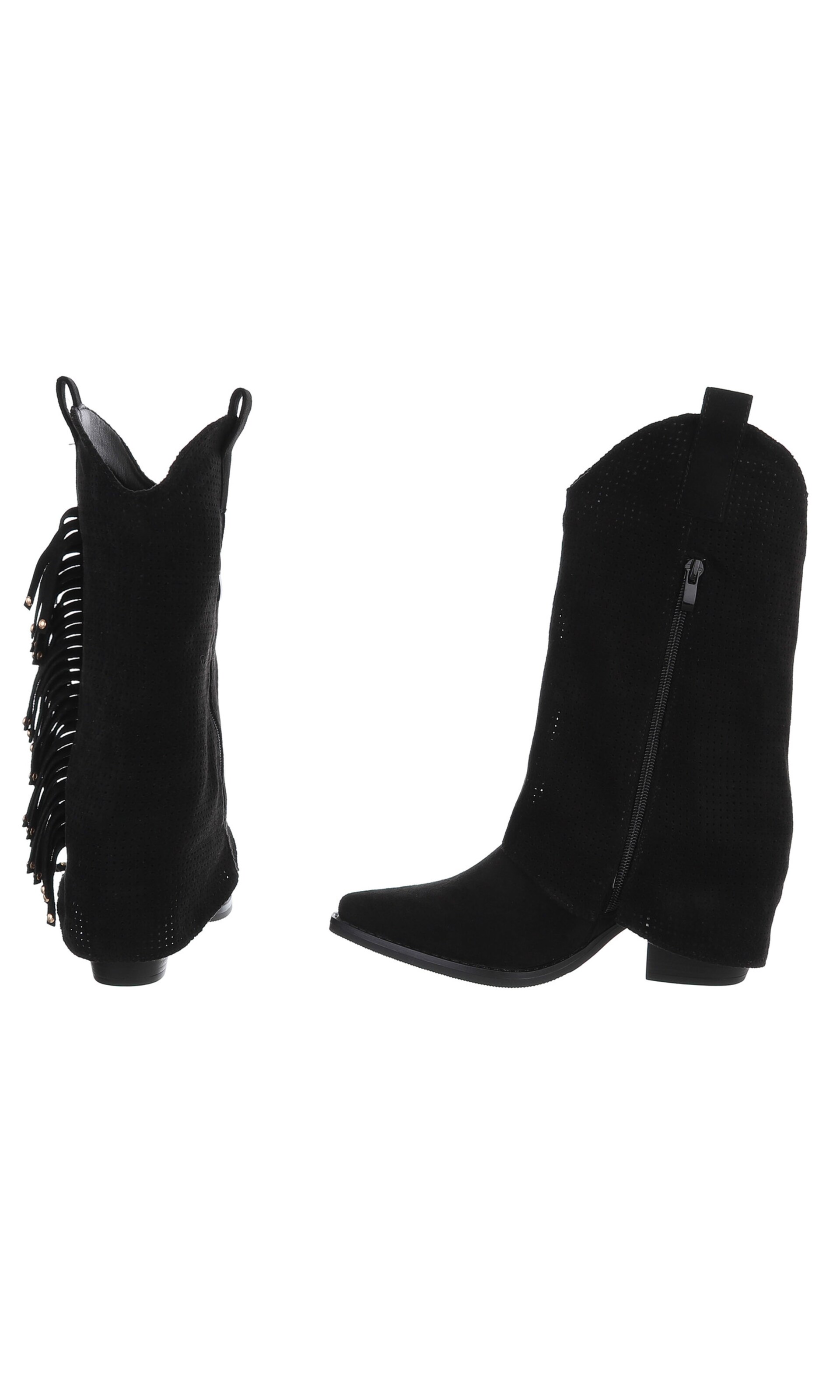 Ital-Design Cowboystiefel in Schwarz