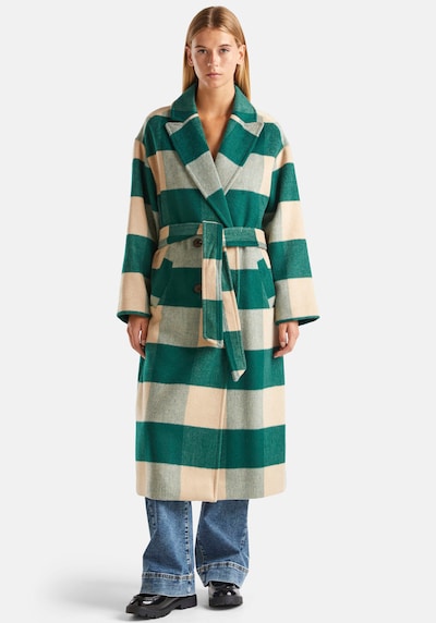 UNITED COLORS OF BENETTON Between-Seasons Coat in Beige / Jade, Item view
