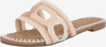 Ital-Design Pantolette in Beige: Vorderseite