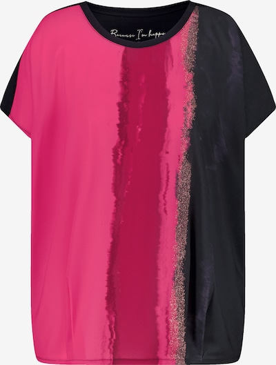 SAMOON T-shirt en marine / or / fuchsia / framboise, Vue avec produit