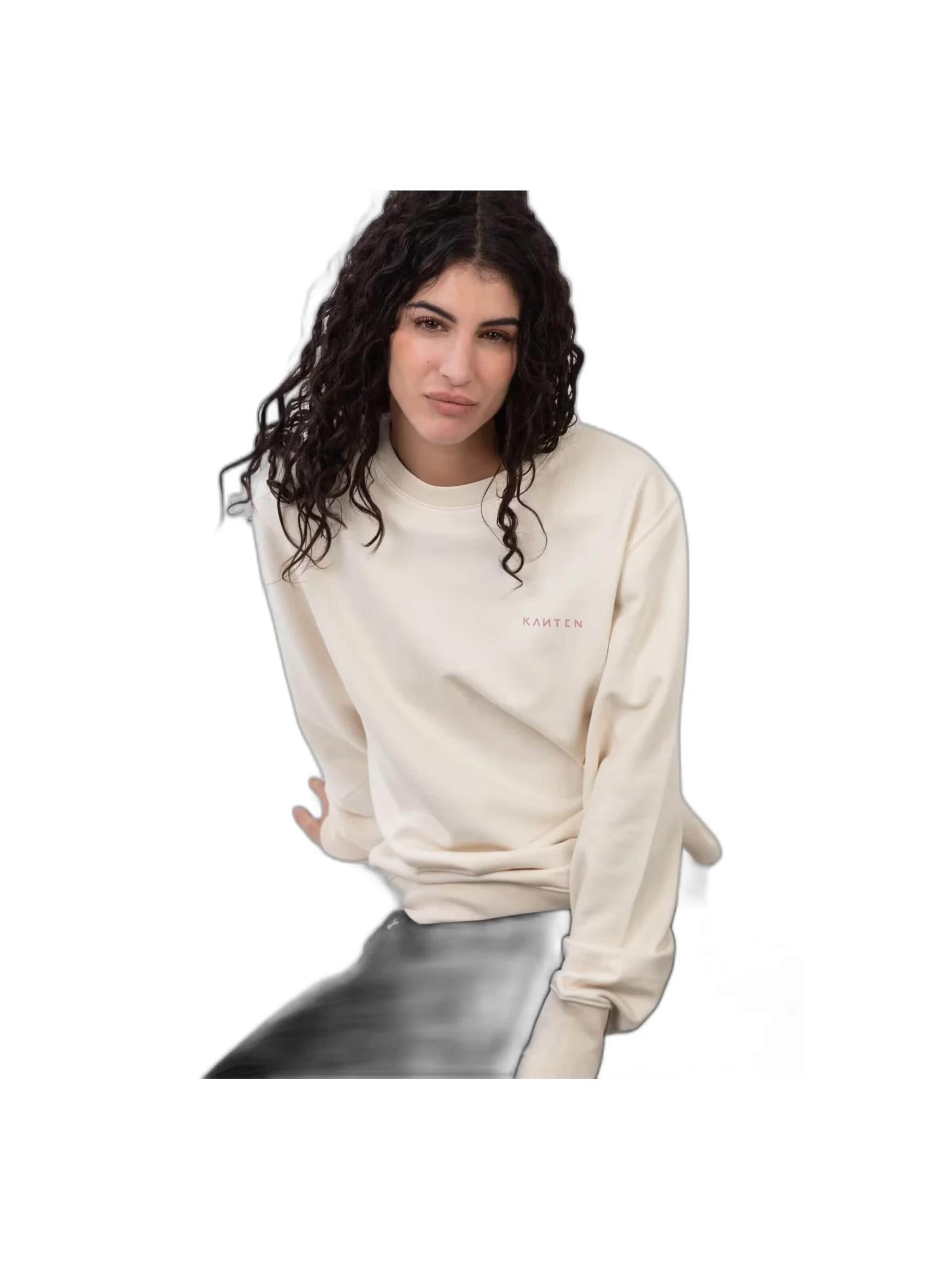 Kanten Sweatshirt 'Sweatshirt UltraBasic' in Beige: front