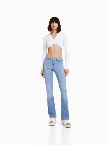 Bootcut Jeans de la Bershka pe albastru