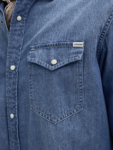 mėlyna JACK & JONES Standartinis modelis Marškiniai 'Sheridan'